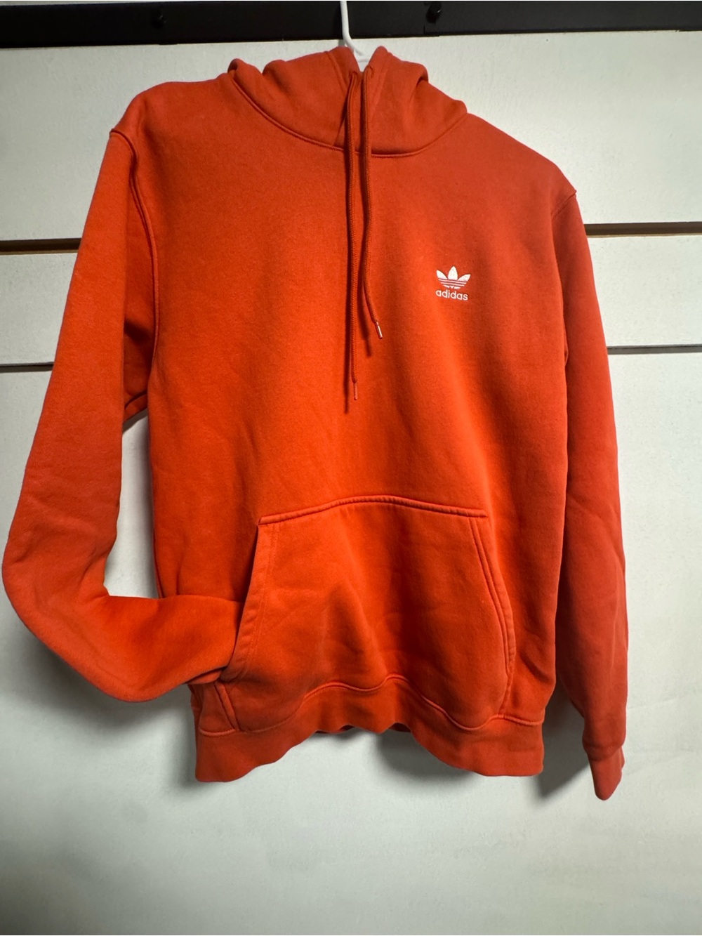 adidas Men's Orange Hoodie Sweatshirt